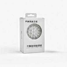 P牌粉餅按摩梳, 白色, 1個