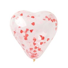 아트박스 하트 콘페티풍선 핑크레드