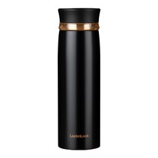 락앤락 뉴 페더 라이트 링 텀블러, 1개, 450ml, 블랙