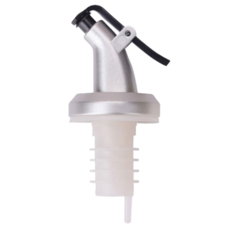 오일병 마개 실리콘 푸어러, 실버화이트, 2개