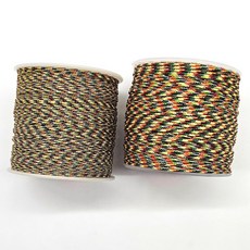 황금 오방실 오색 매듭 소원성취 팔찌 만들기 부자재 재료, 0.8