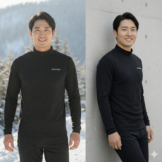 몽벨 기모 후리스 긴팔티 플리스 티셔츠 폴라티