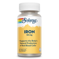 솔라레이 철분 50mg 여성 남성 혈액 건강 파슬리 황금뿌리, 1개