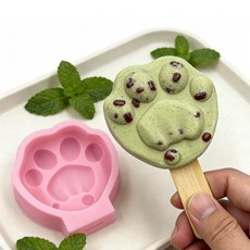 造型冰棒模具 貓掌造型 冰塊盒 矽膠材質, 1, 11個