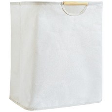 無印風質感收納籃 折疊收納筐, 米色