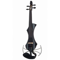 GEWA黑色電小提琴，時尚設計，輕巧舒適，內建耳機孔, 黑色, 1個, 電子小提琴