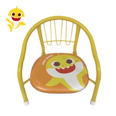 핑크퐁 아기상어 노랑 삑삑이 의자 돌아기 유아 좌식의자 철제의자, 아기상어_노랑, 단품