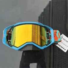 바이크 고글 오토바이 스키 보드 안경 울트라 HD 김서림 방지 선명도 모토크로스 엔듀로 사이클링 모토 더트 MX MTB 라이딩 선글라스 미러 2023 신제품 [호환], Gla--ST--Light-Blue