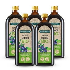 프리미엄로사 유기농 빌베리 원액 100% 건강즙, 500ml, 5개