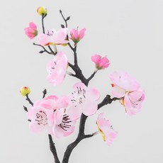 봄조화 매화꽃 가지 36cm 인테리어용 조화 3컬러, 6개, 36핑크