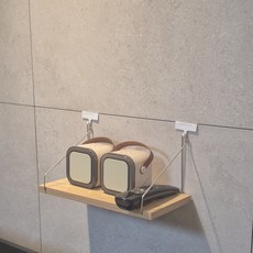 무타공 아트월선반 수납장 원목 홈인테리어 심플선반 미니선반 벽선반 아트월 아트월책장, 1단, 우드