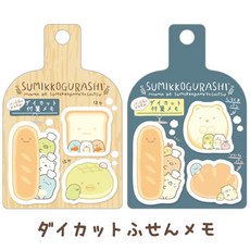 莫莫日貨 角落生物麵包造型N次貼 可愛便利貼 重點標籤貼, 1個, 深藍款