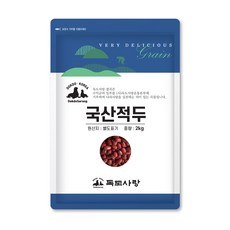 독도사랑 국산 적두 2kg 팥, 1개