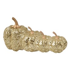 Textured Fall Display Set compatible with Shelf Styling and Table Arranging, 1세트, 9CC403461_LSX, Gold