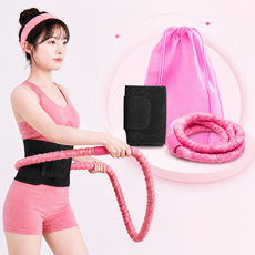 조팡 스프링 훌라후프 다이어트 운동기구, 1개, 핑크, 1.5kg