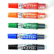 PILOT百樂 中字圓頭 可換卡水白板筆 2.3mm 環保再生材質 無異味 日本製, 1個, 黑 - WMBM-12L 可換卡水白板筆