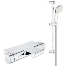 GROHE GROTHEM2000 控溫浴用龍頭升降桿組，恆溫舒適，安全防燙，簡約時尚。, 1個