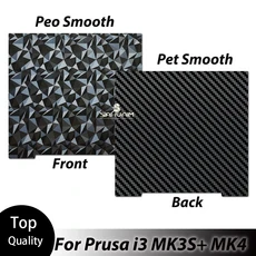 MK3S PEI 시트 241253.8 Prusa i3 용 양면 벌집 스프링 강판 Mk52 Pei 자기 빌드 플레이트, 01 241x253.8mm, 06 PEOPET sheet