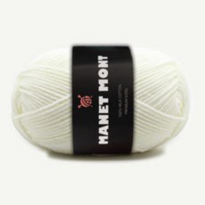 마네몽트 부드러운 털실 밀키코튼, 06.흰색, 1개