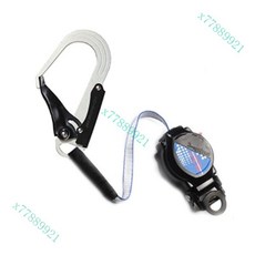 高空作業安全繩耐磨工地施工保險帶防墜落, 速差單大勾/黑邊大鉤, 1個