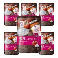청정원 로제 스파게티소스 싱글파우치, 170g, 6개