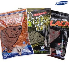 경원 아쿠아삼합 환상조합 아쿠아텍2 + 아쿠아블랙 + 아쿠아김밥 집어제 낚시미끼 어분, 1세트, 1250g