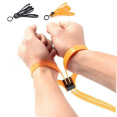 케이블타이 수갑 대형 포박용 호신용 서바이벌 홀더, 밀리터리형_블랙