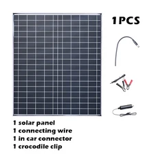 고효율 1000W 태양광 충전기 키트 - 비상 캠핑용 12V 배터리로 20W/H 고속, 01 01 1PC, 01 1PC