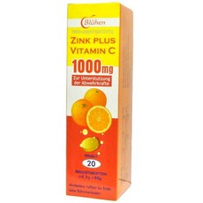 Blühen 鋅 1000mg 維他命C 發泡錠, 1個