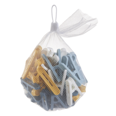 多功能曬衣夾 衣架夾子 褲夾 強力洗衣夾, 1個, 馬卡龍混色 50入