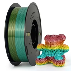 KINGROON 그라디언트 실크 레인보우 PLA 필라멘트 1.75mm 1kg 여러 가지 빛깔의 3D 프린팅 재료 5 색 변경, 01, 02 Color C