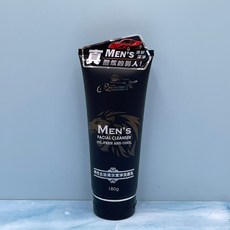 浪漫花語 MEN'S 男性洗面乳 180g 去油清涼潔淨 麝香勁能活膚, 1個