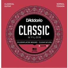 D'addario EJ27N 古典吉他弦 (28-43) 一般張力尼龍弦 美國製造, 1個