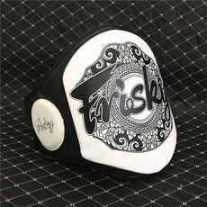 加厚泰拳腰靶護腰 搏擊拳擊散打專業護具 訓練護小腹陪練 專業胸靶 護胸 泰拳訓練拳擊胸靶, 黑白色一隻, 1個