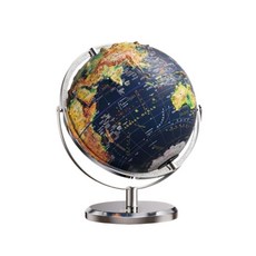 입체 지구본 3d 조립 태양계 세계 나무 용 작은 미니 탁상 장식 취미, A. 나무 받침대 XL/32cm 360도 회전