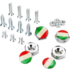 車用牌照螺絲 德國國旗款, 意大利, 1套