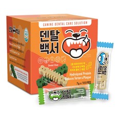 덴탈백서 가수분해 강아지 덴탈 기능성껌, 7g, 100개, 버라이어티팩[S] 7g, 100개, 버라이어티팩[S]