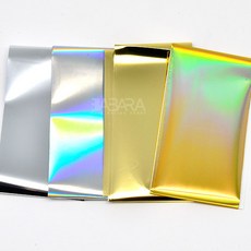 네일 호일 필름 4종 (단품) 네일아트 오로라 메탈 골드 실버, 오로라골드, 1개, 오로라골드