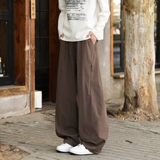 韩版衝鋒褲男款夏季褲子輕奢潮流運動褲夏天薄款男褲薄款褲子美式七分褲休閒寬鬆速乾褲男男夏季褲子亞麻褲男休閒褲男款闊腿褲舒適透氣格子褲工装裤