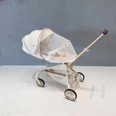 유모차커버 5in1미세먼지 해충 모기장 유모차 차단 올인원 덮개 커버 방풍 레인, 1개, l급 샴페인