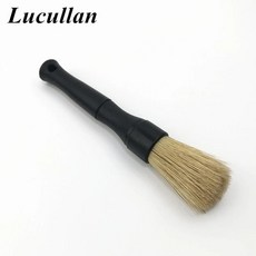 슈퍼 고밀도 멧돼지 디테일링 브러시 자동차 대시 보드 휠 그릴 엠블럼 청소, 색상: 1. 1PC 16CM S