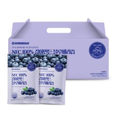 [참앤들]국내산 NFC 착즙100% 갈아만든 블루베리즙 80ml×30포×1박스, 30팩, 80ml