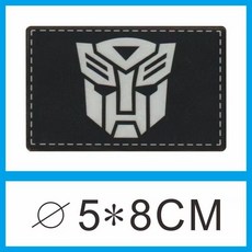 桃園出貨-PVC變形金剛反光魔術貼 霸天虎夜光臂章胸章戰術背心士氣章包貼, 1個, 款式1夜光