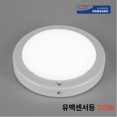 유진 20W LED 현관 센서등 유백커버 복도 계단 조명, 1개, 주광색