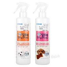 털관리용 알로에 펫컨디셔너 강아지린스 강아지빗질스프레이, 후로랄향, 1, 300ml