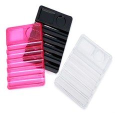 더블희 네일아트 파렛트 브러쉬 거치대 메이크업브러쉬세트, 투명