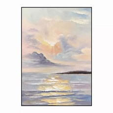 수제 입체 유화 예술 액자 순수한 프레임리스 손그림 작품 페인팅 감성 인테리어 유화, D. 모델 D