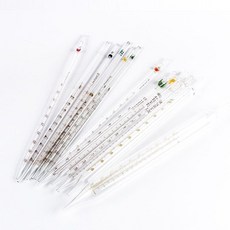 第2代 透明玻璃環標長吸管 0.1ml-20ml 取樣管 移液管, 5ml環標長吸 5支裝, 1個
