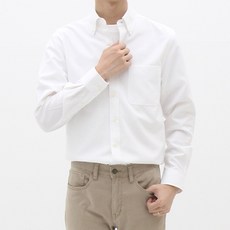 The Shirt Studio 寬鬆版型棉混紡牛津扣襯衫