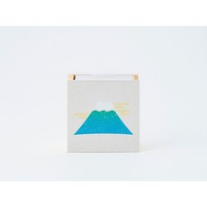 莫莫日貨 日本製 盒裝再生紙便條紙 富士山圖案 備忘錄 辦公學習記事, 1個